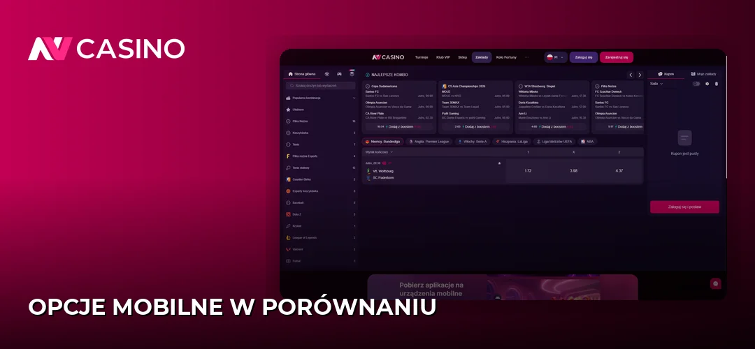 Opcje mobilne w porównaniu