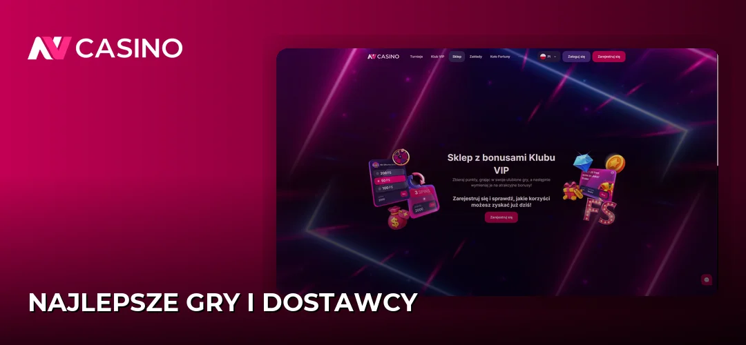 Najlepsze gry i dostawcy