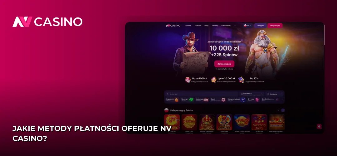 Zrzut ekranu strony NV Casino