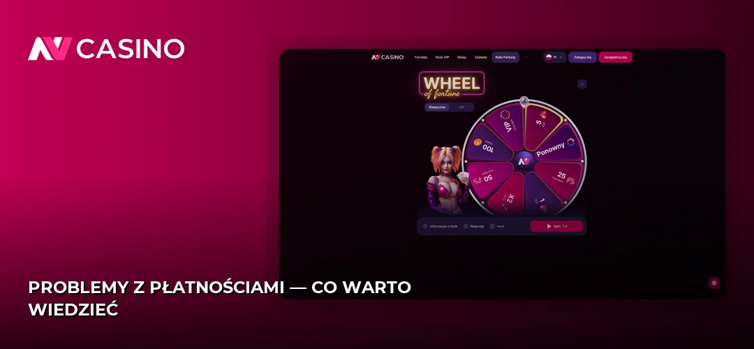 Zrzut ekranu strony NV Casino